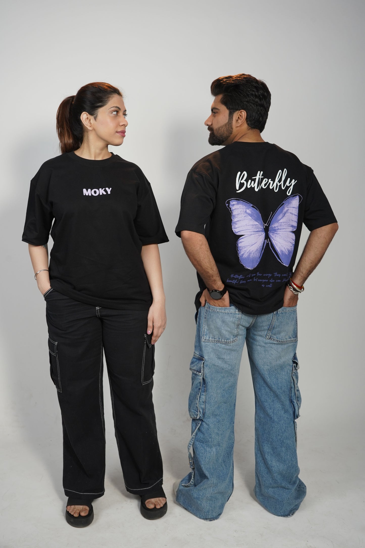 BUTTERFLY BLACK T-SHIRT