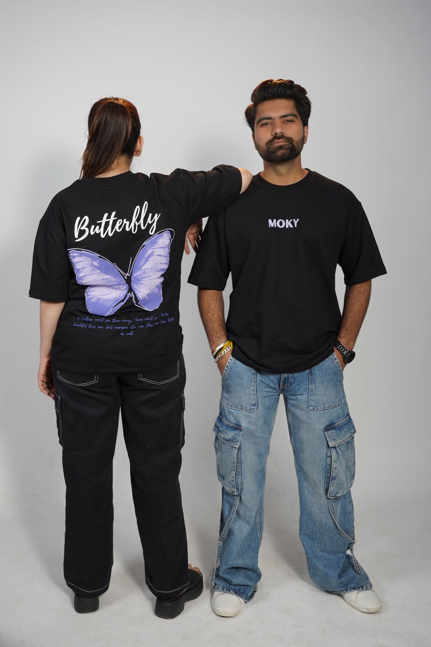 BUTTERFLY BLACK T-SHIRT