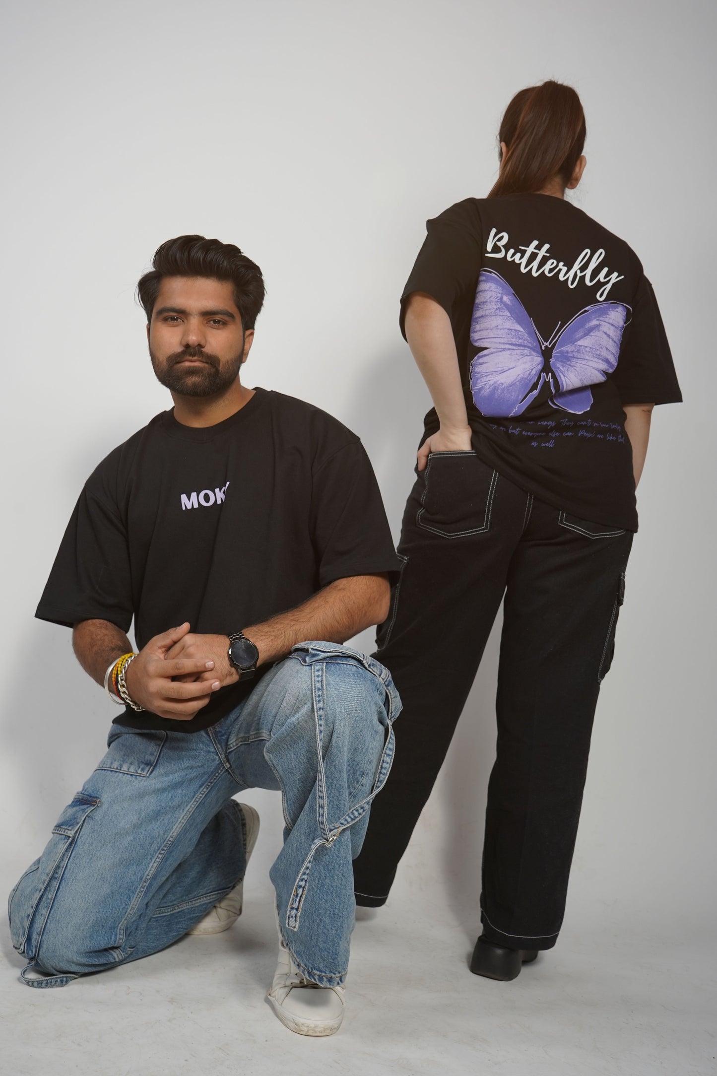 BUTTERFLY BLACK T-SHIRT