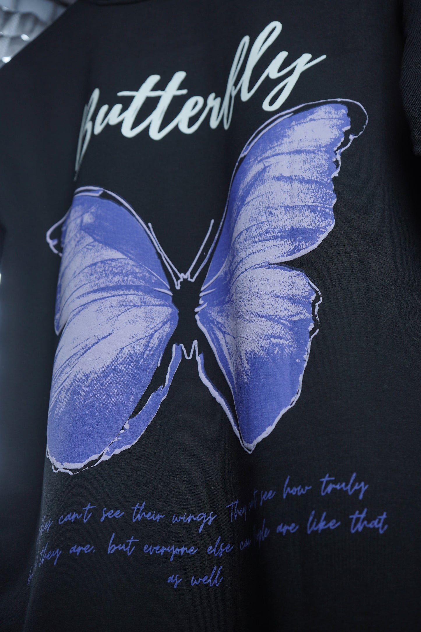 BUTTERFLY BLACK T-SHIRT