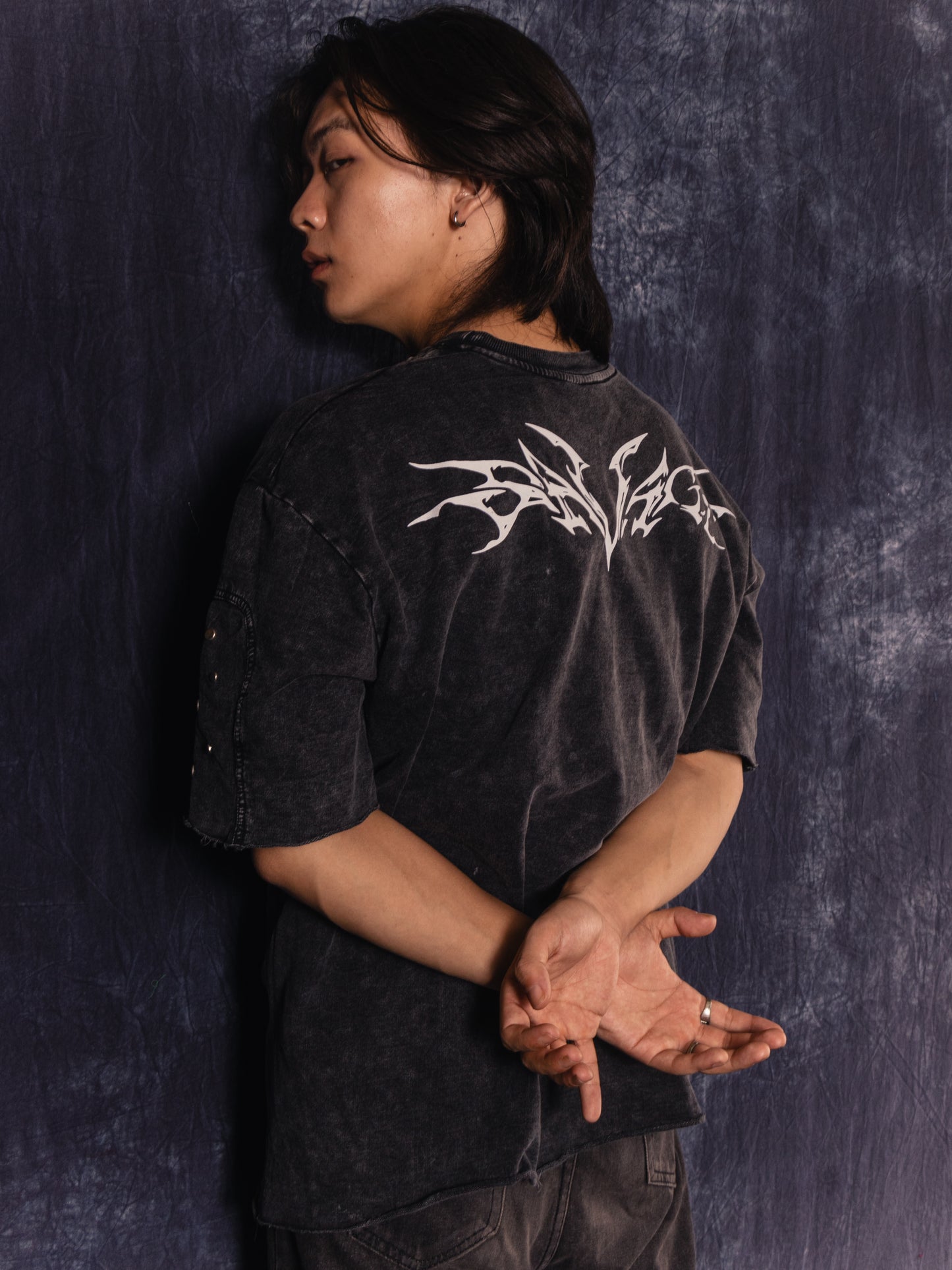 Metal Savage Acid Wash T-shirt