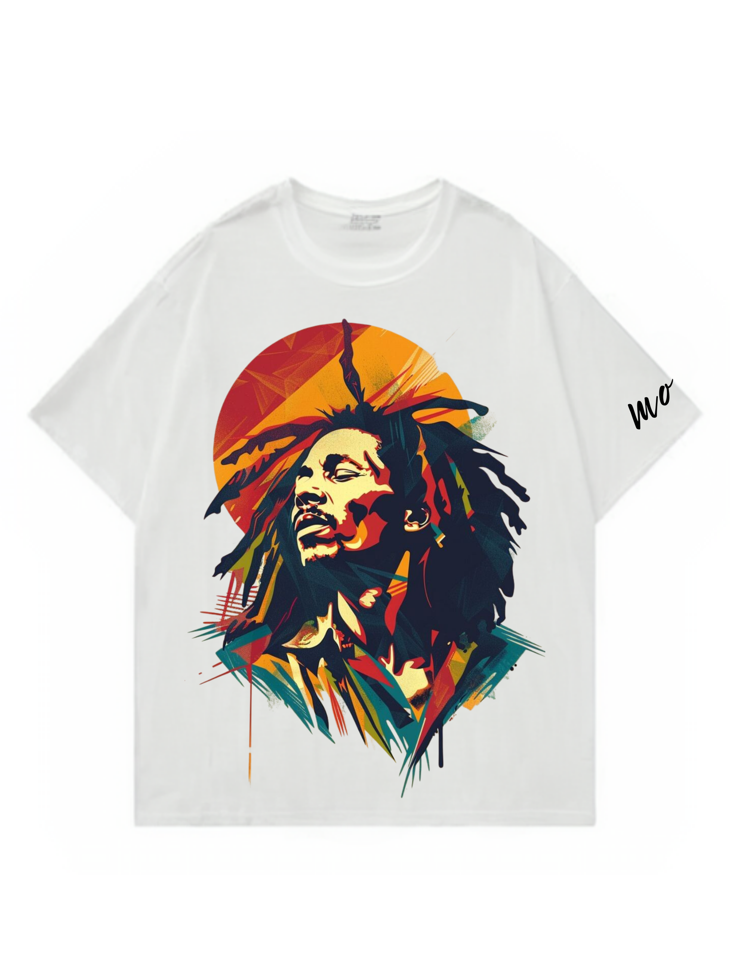 Bob Marley Designed Oversized T-shirt