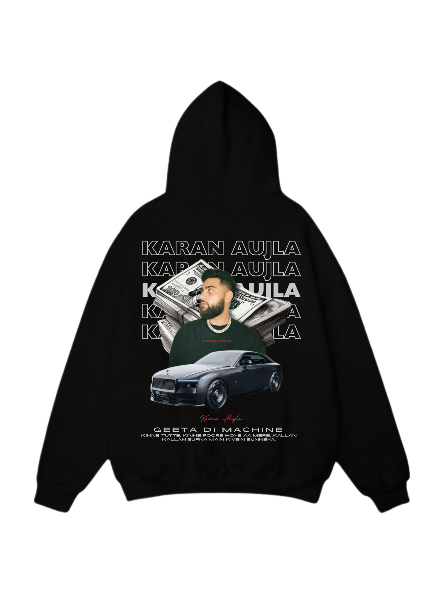 Geeta Di Machine karan Aujla Designed Oversized Hoodie