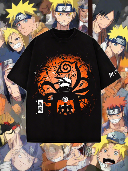 Naruto Designed Oversized T-shirt