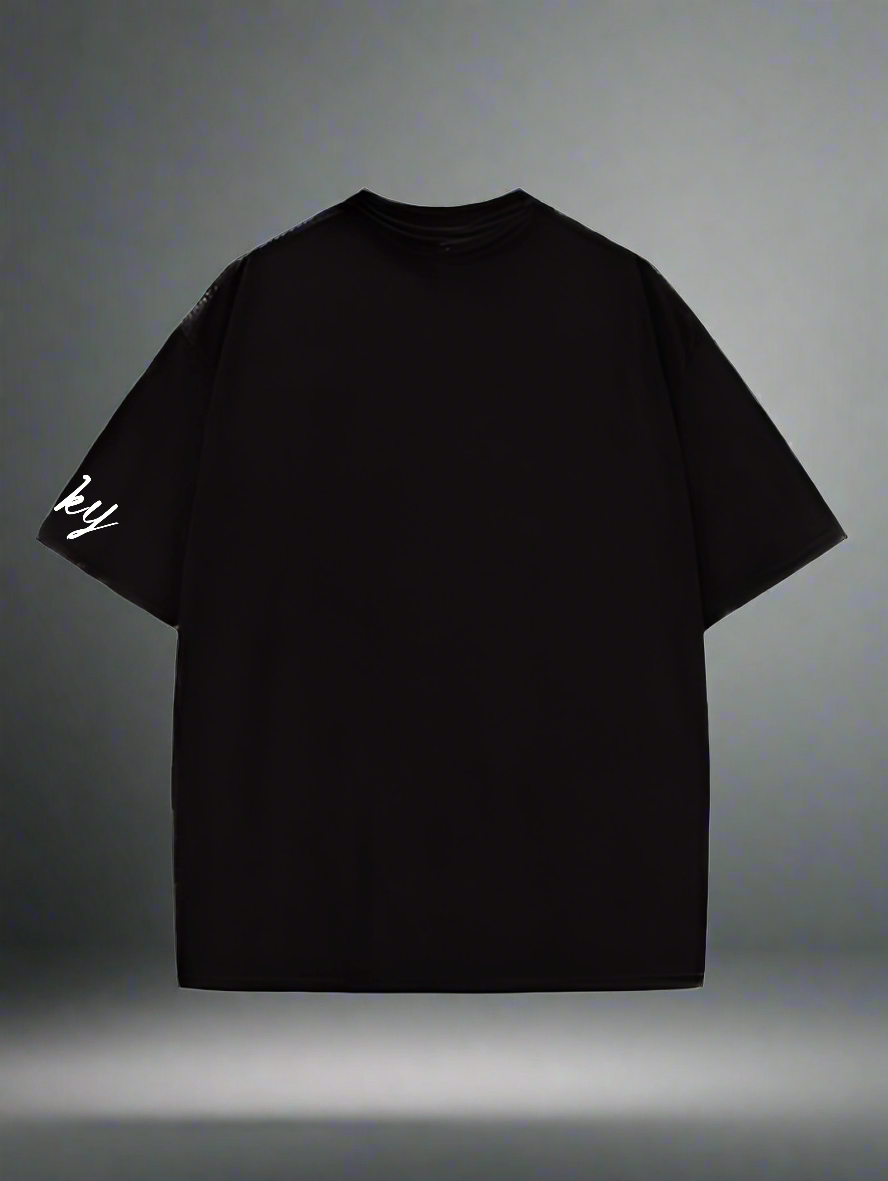 Black Goku Designed Oversized T-shirt