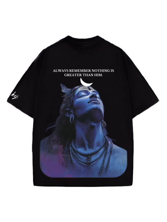 Mahadev Majesty Designed Oversized T-shirt