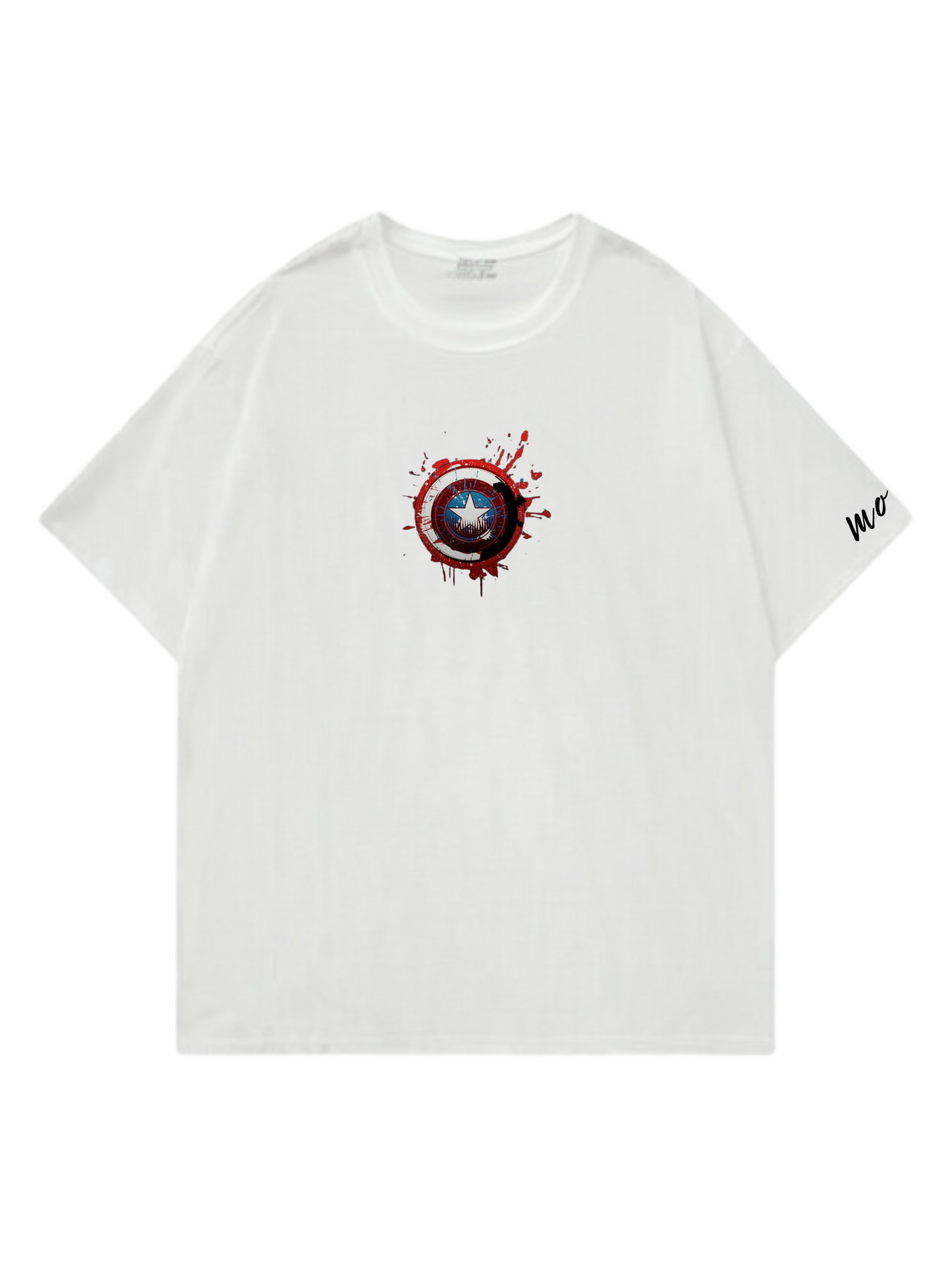 Captain America Designed Oversized T-shirt