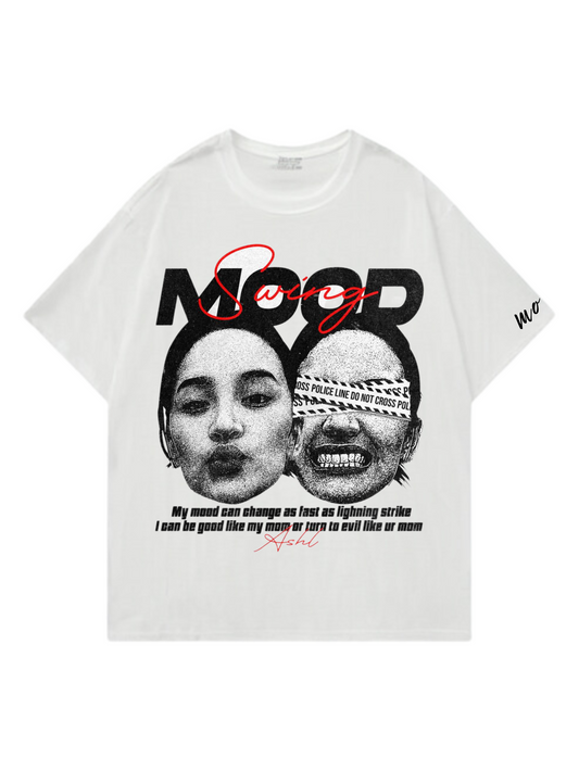 Mood Swing Designed Oversized Tshirt