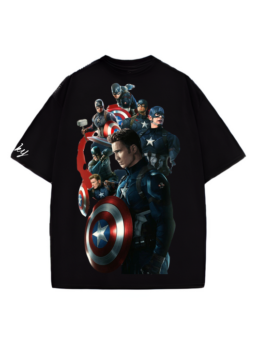 Captain America dynamic Designed Oversized T-shirt