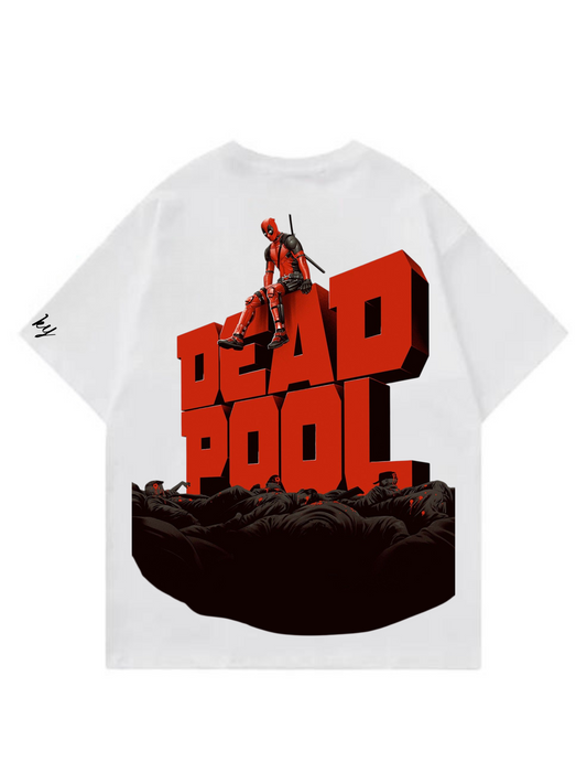 Deadpool Text Designed Oversized T-shirt