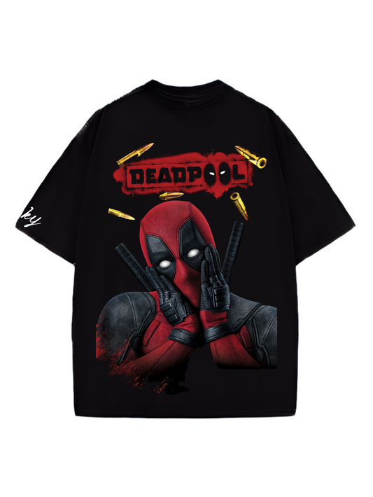 Deadpool Designed Oversized T-shirt