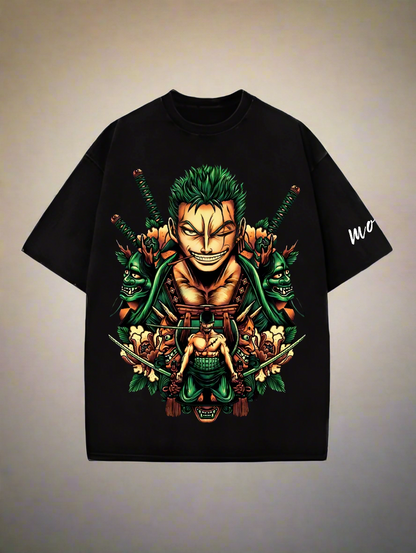 Roronoa Zoro Designed Oversized T-shirt