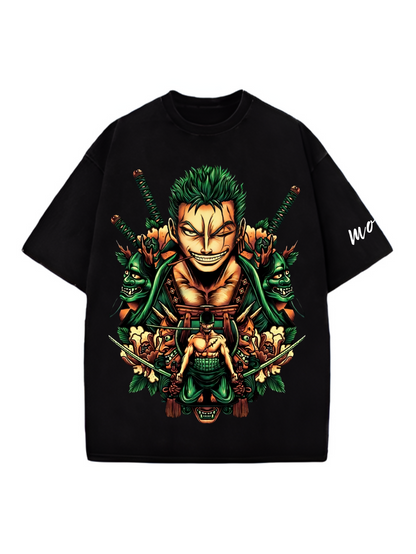 Roronoa Zoro Designed Oversized T-shirt