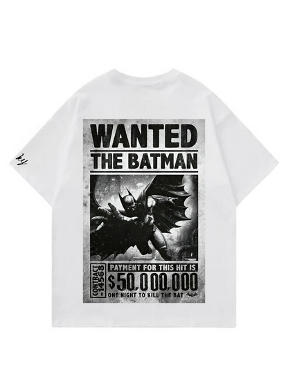 Batman Wanted Designed Oversized T-shirt