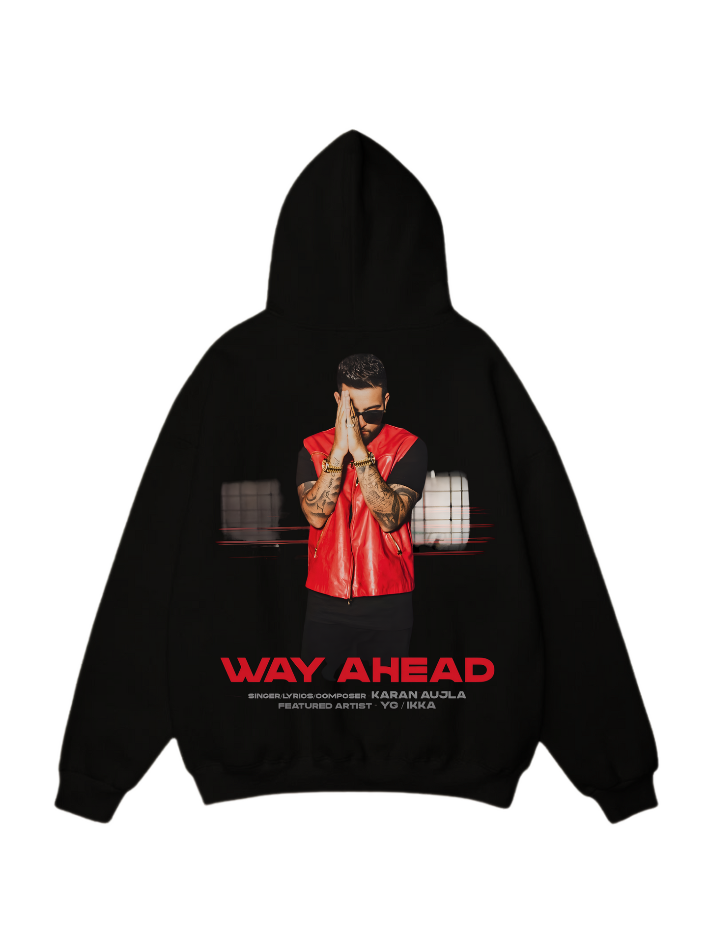 Karan Aujla Way Ahead Designed Oversized Hoodie