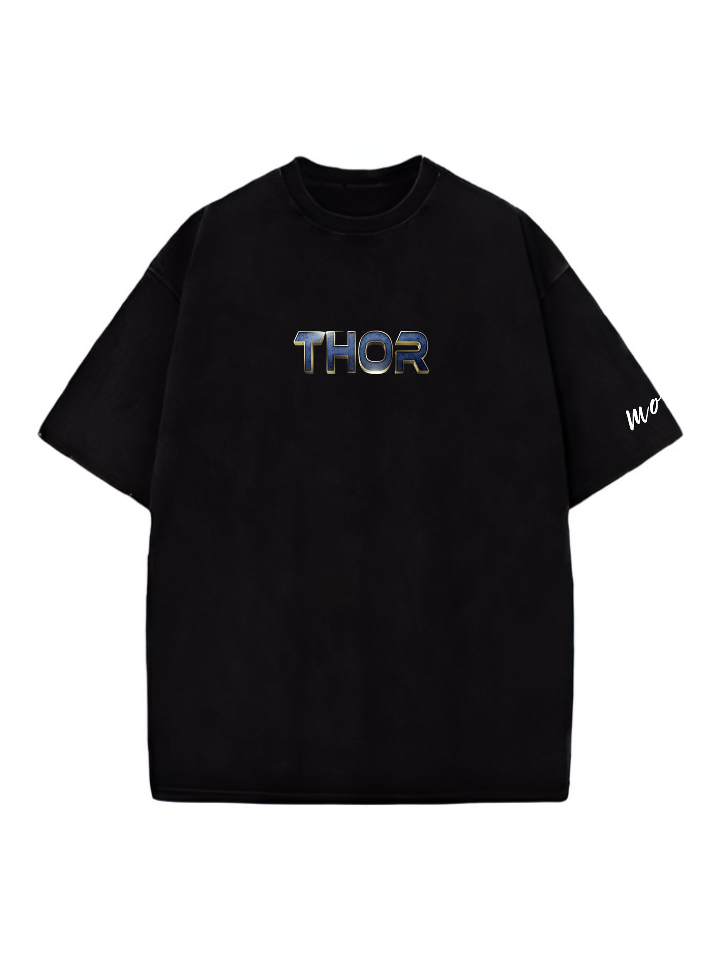 Thor Hammer Designed Oversized T-shirt