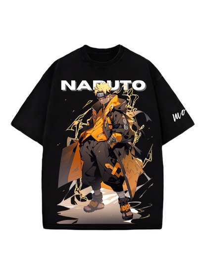 Naruto Pose Designed Oversized T-shirt