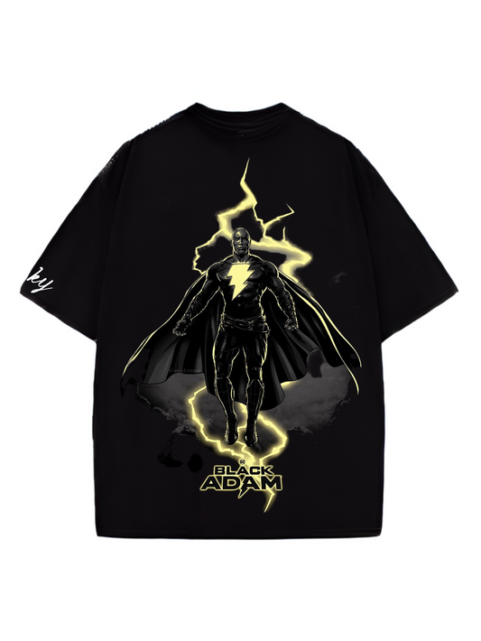 Black Adam Designed Oversized T-shirt