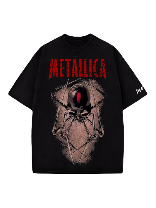 Metallica's Webbed Skull Oversized Tshirt