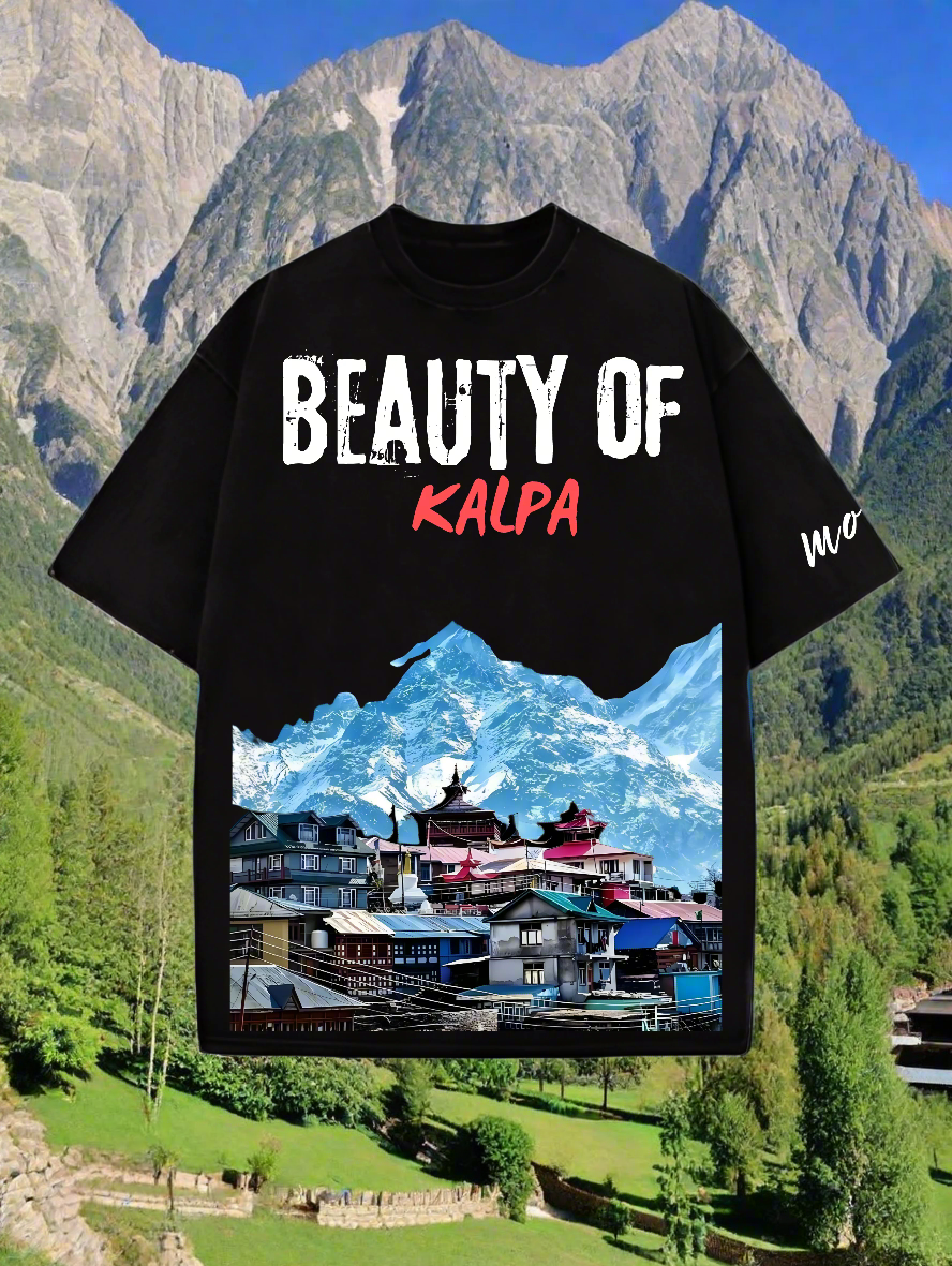 Beauty of Kalpa  Designed Oversized T-shirt