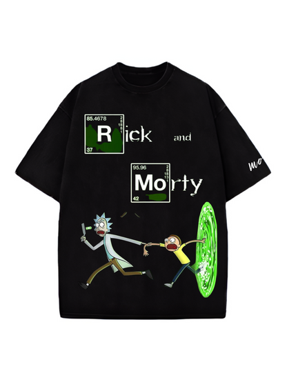 The Mortyverse Table Designed Oversized T-shirt