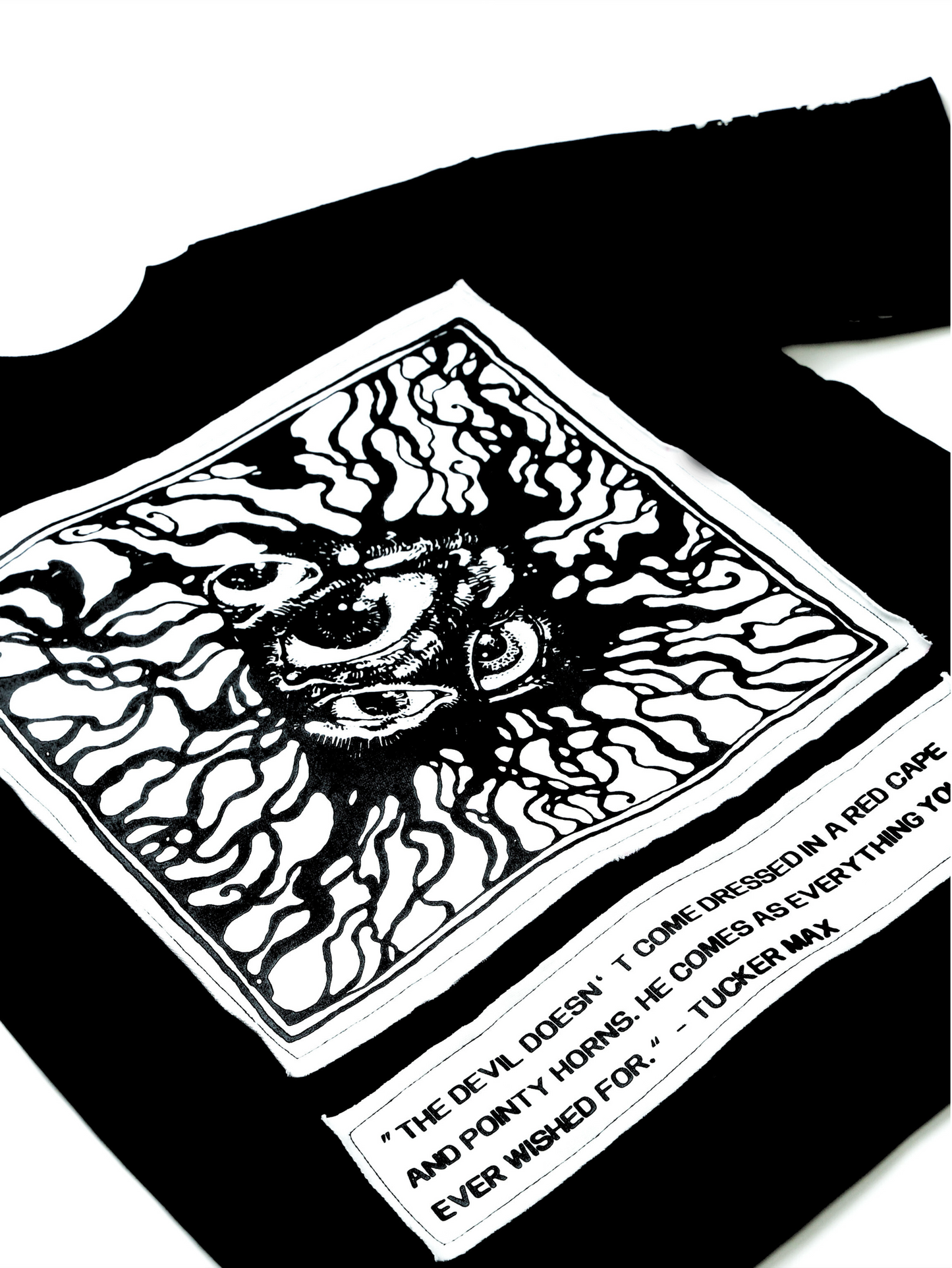 Eyes of the Devil Patchwork T-shirt