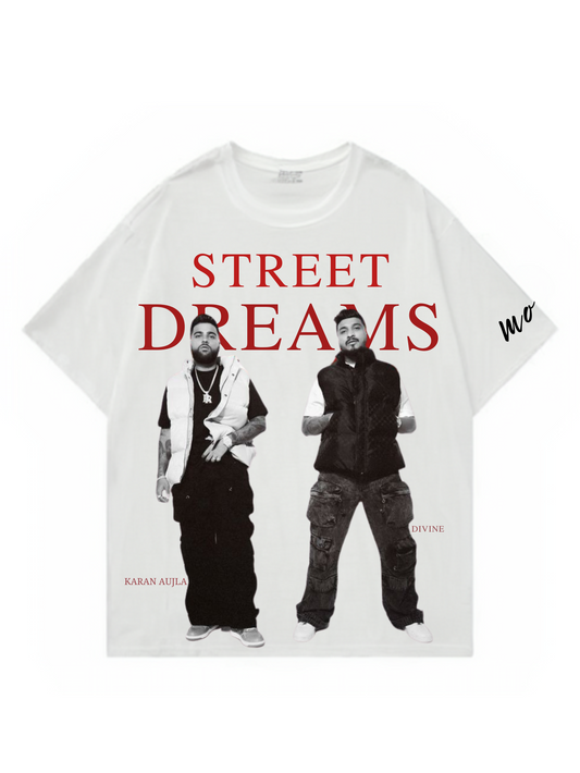 Street Dreams karan Aujla Designed Oversized T-shirt