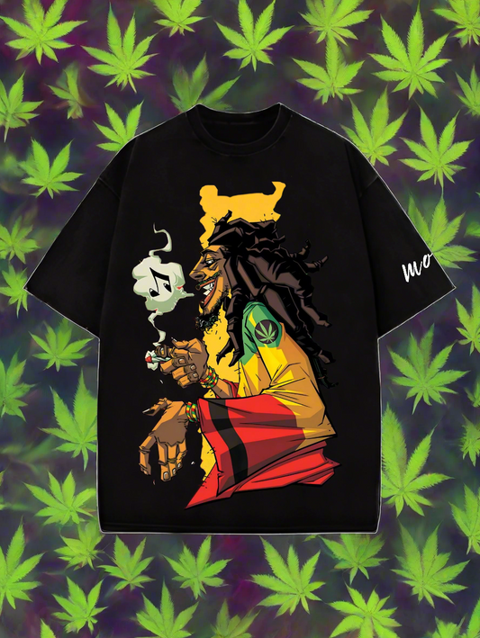 Bob Marley Artistic Designed Oversized T-shirt