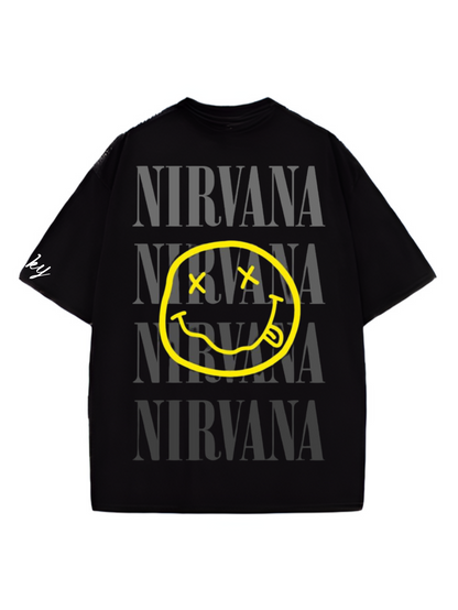 Nirvana Smiley Oversized Tshirt