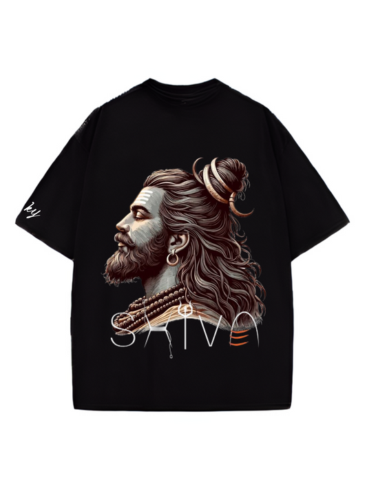 Mystic Yogi Designed Oversized T-shirt