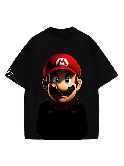 Super Mario Designed Oversized T-shirt