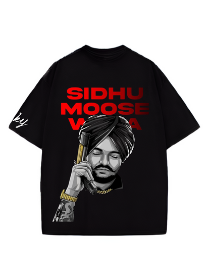 Sidhu Moose wala Designed Oversized T-shirt