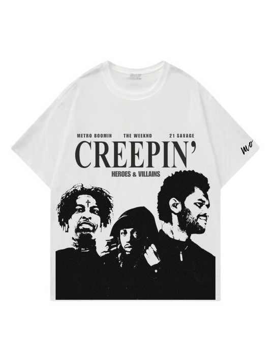 Creepin Designed Oversized Tshirt