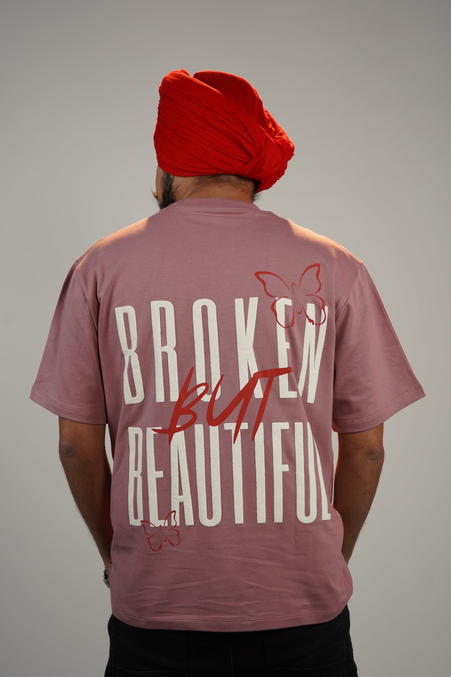 BROKEN ROSE RED T-SHIRT