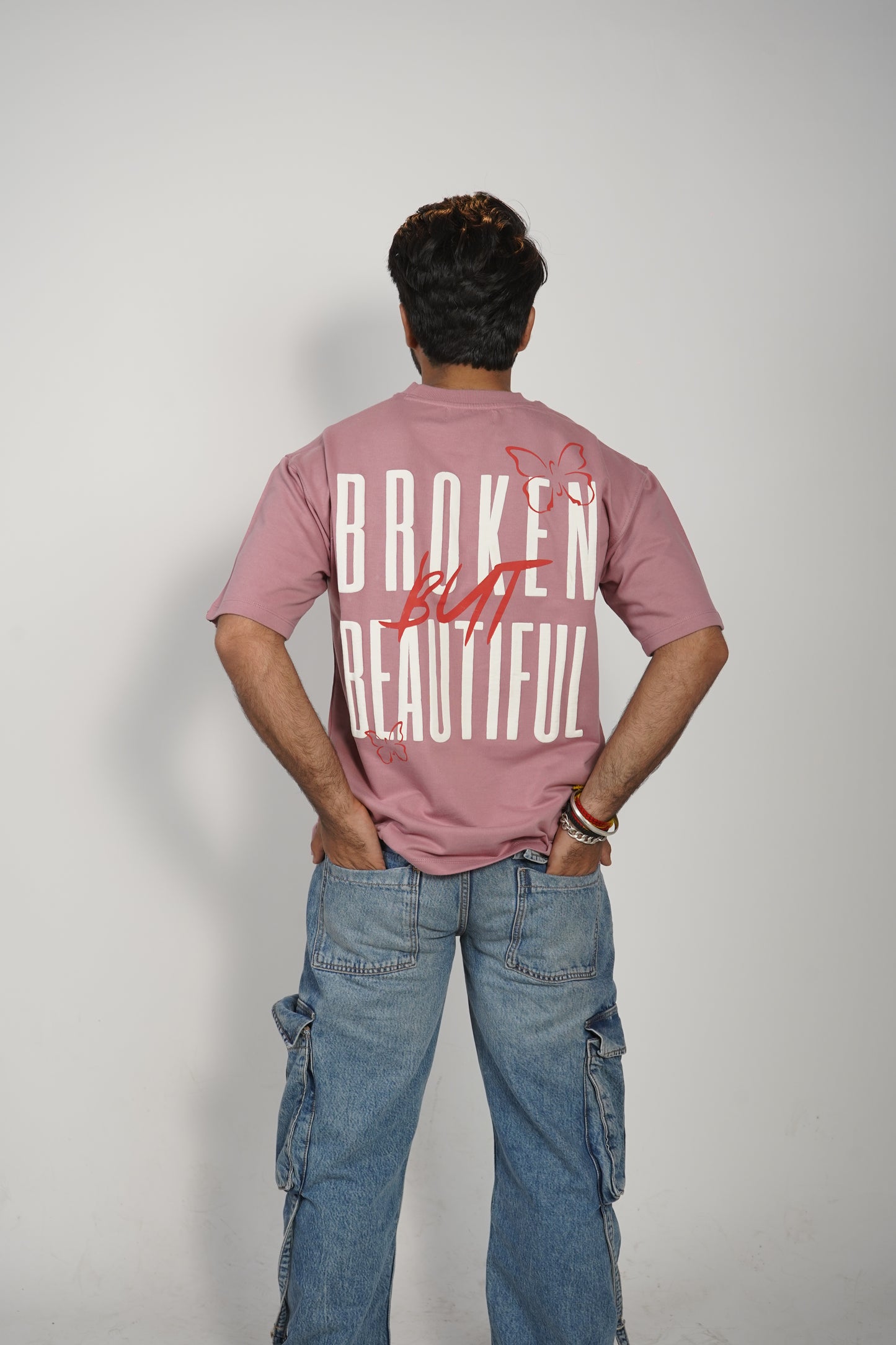 BROKEN ROSE RED T-SHIRT