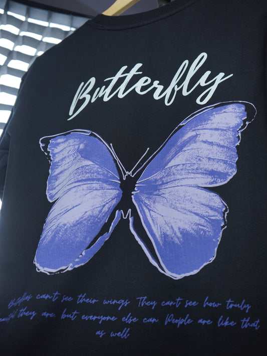 BUTTERFLY BLACK T-SHIRT