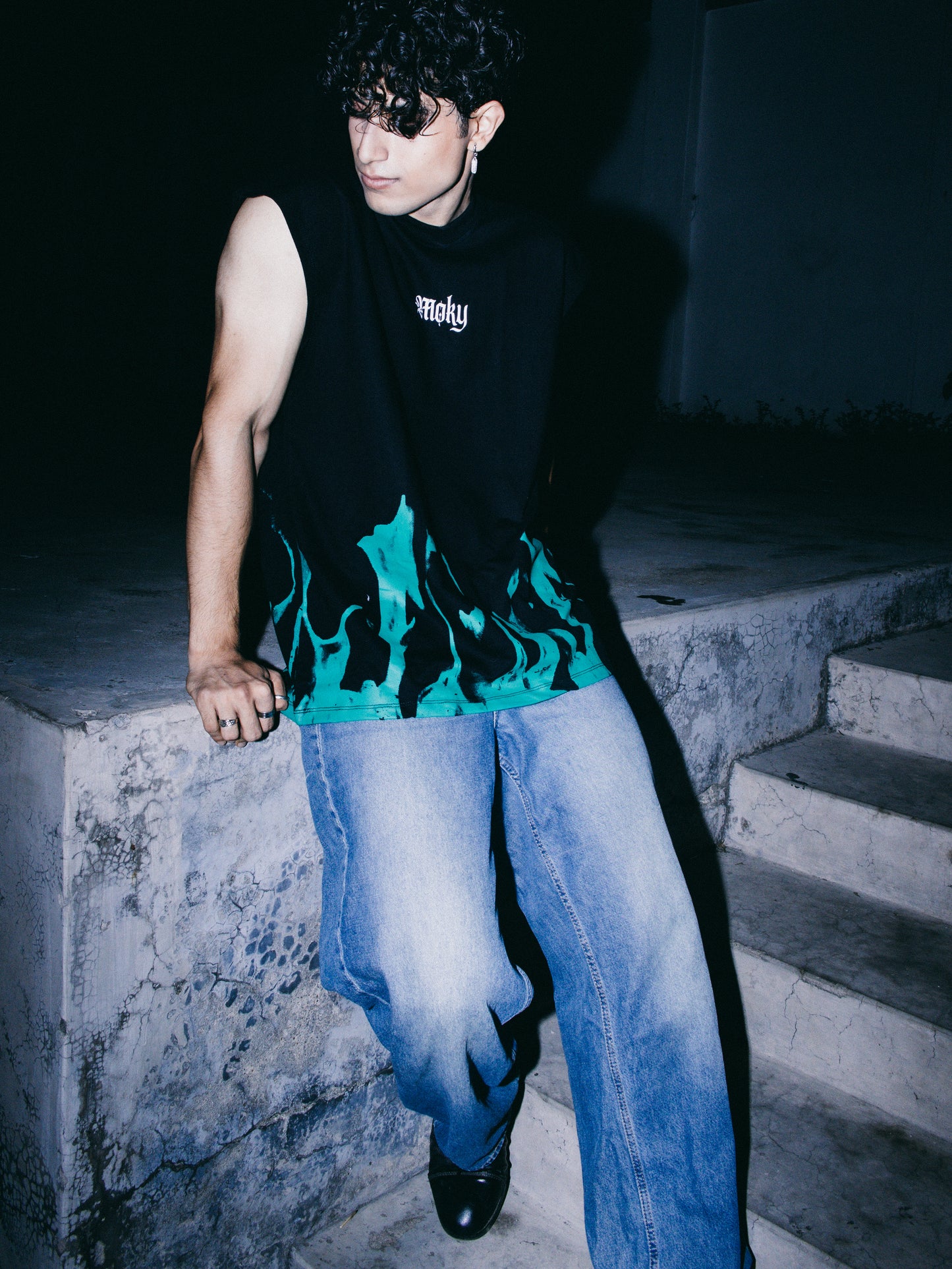 Fire Designed Black Tanktop