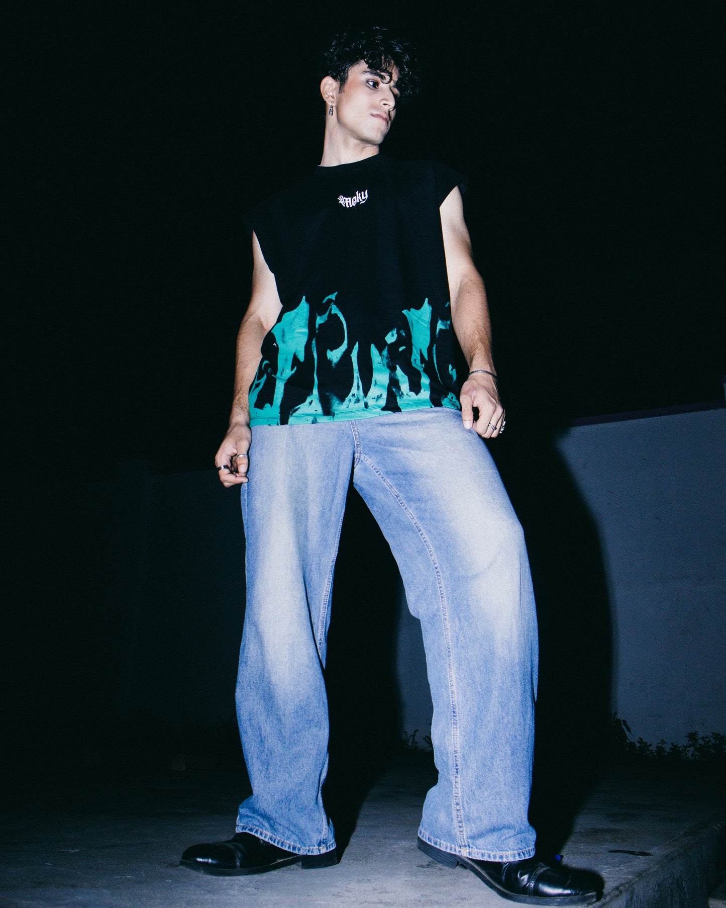 Fire Designed Black Tanktop