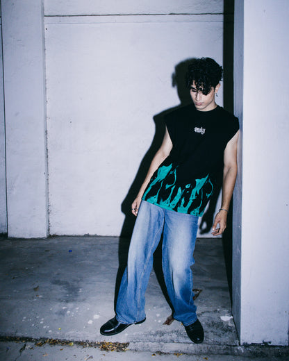 Fire Designed Black Tanktop