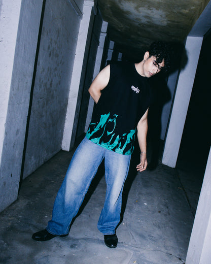 Fire Designed Black Tanktop