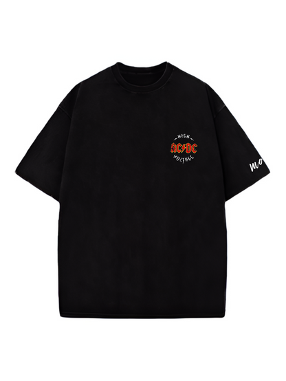 AC/DC Designed Oversized Tshirt