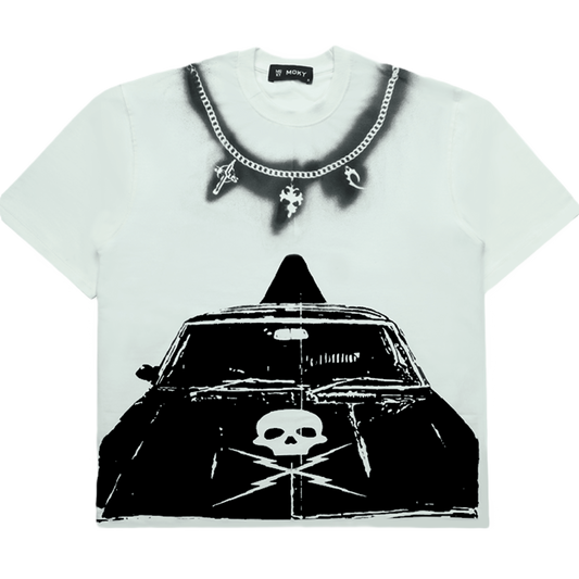 Vintage Car With Spray Effect T-shirt