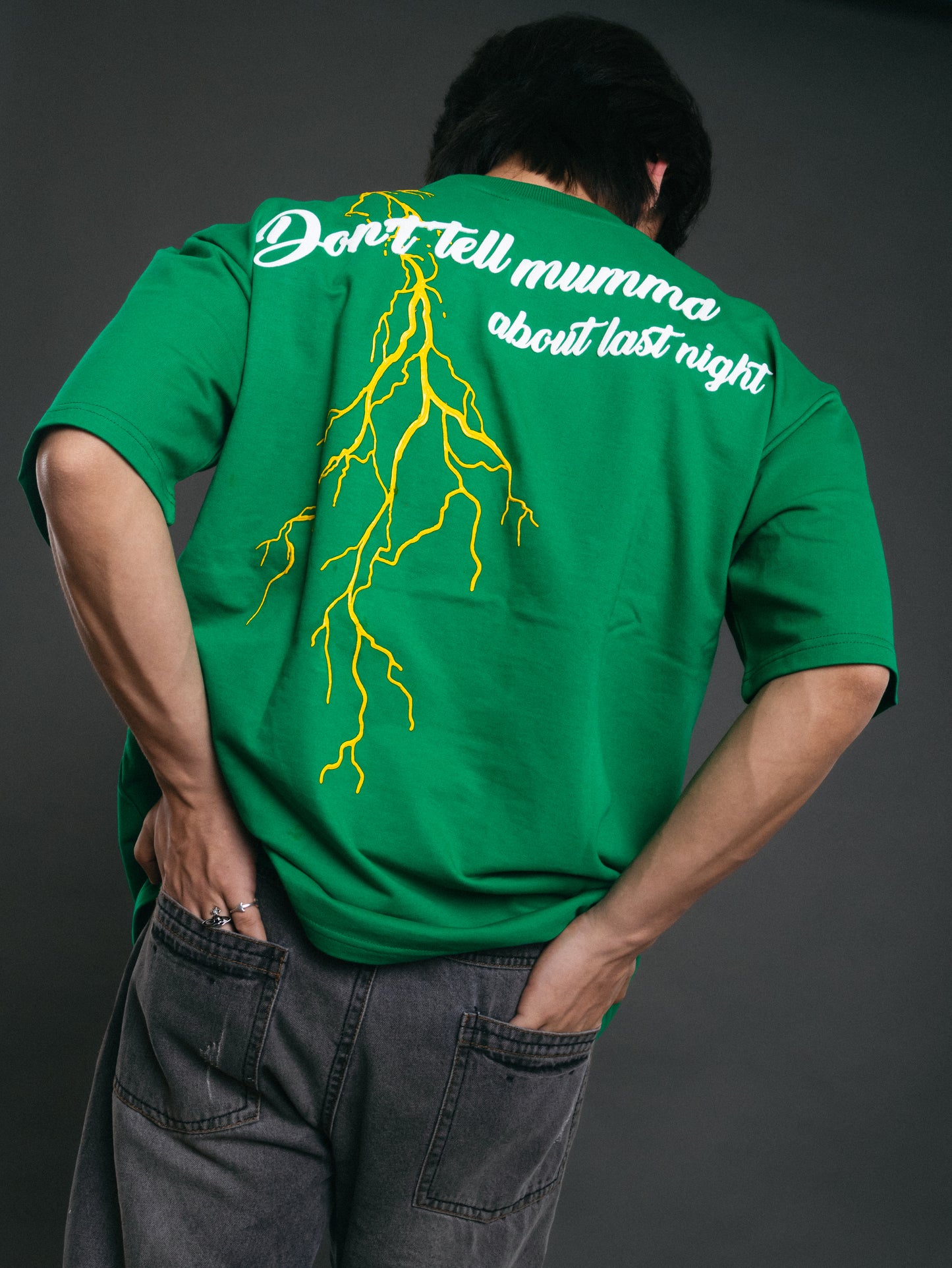 Don't Tell Mumma Green T-shirt