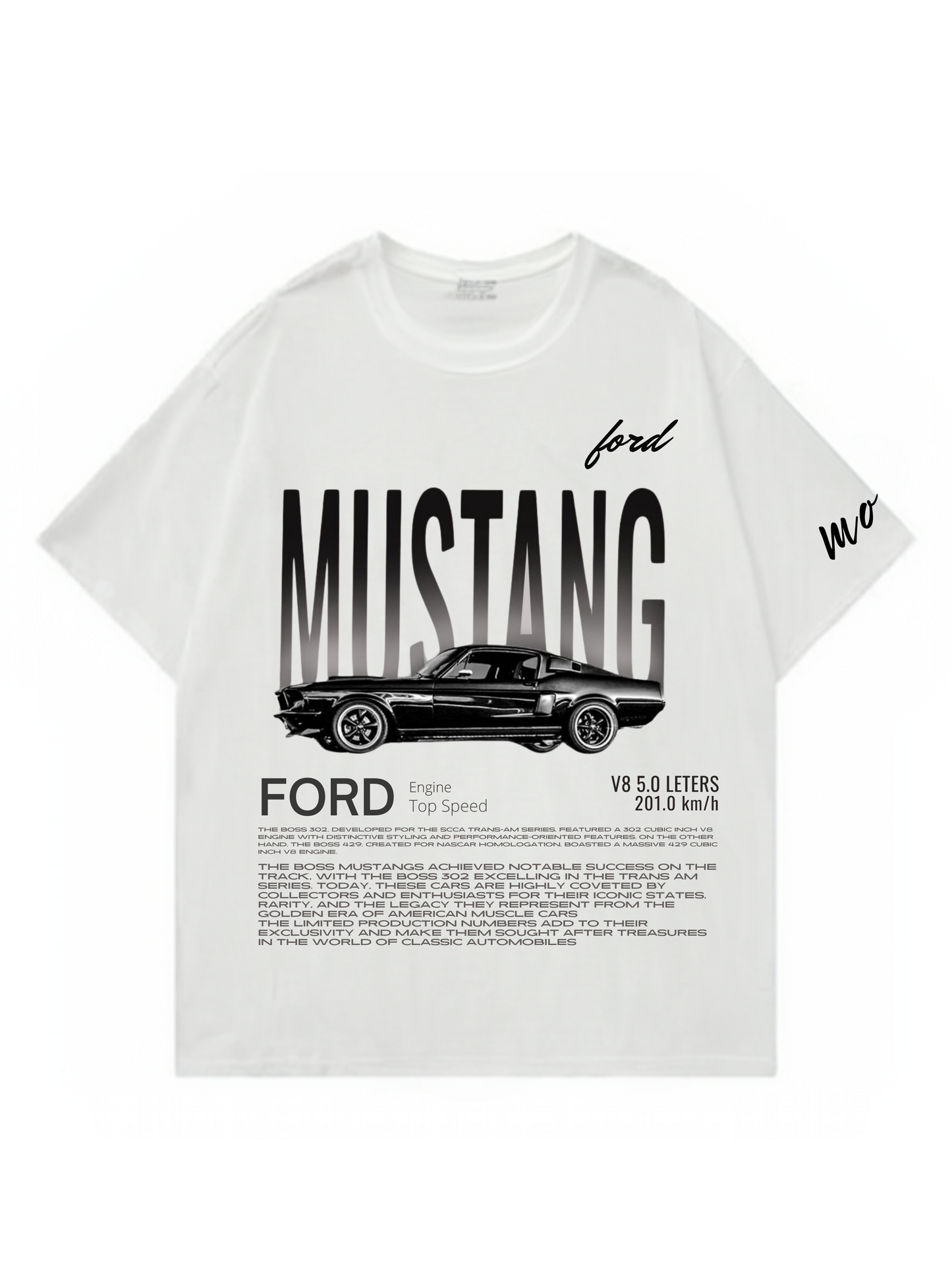 Ford Mustang Designed Oversized T-shirt