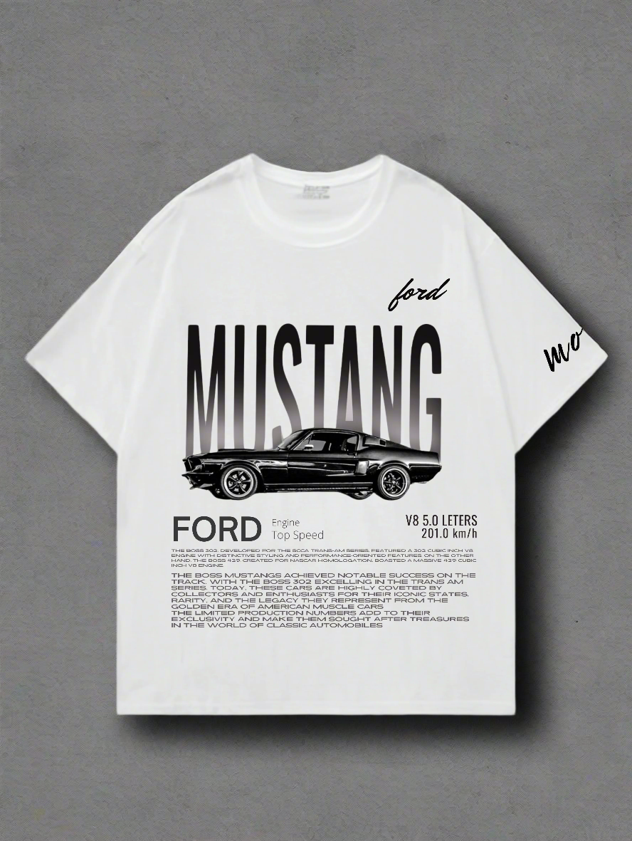 Ford Mustang Designed Oversized T-shirt